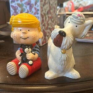 Dennis the Menace book ends 1974 made in Japan